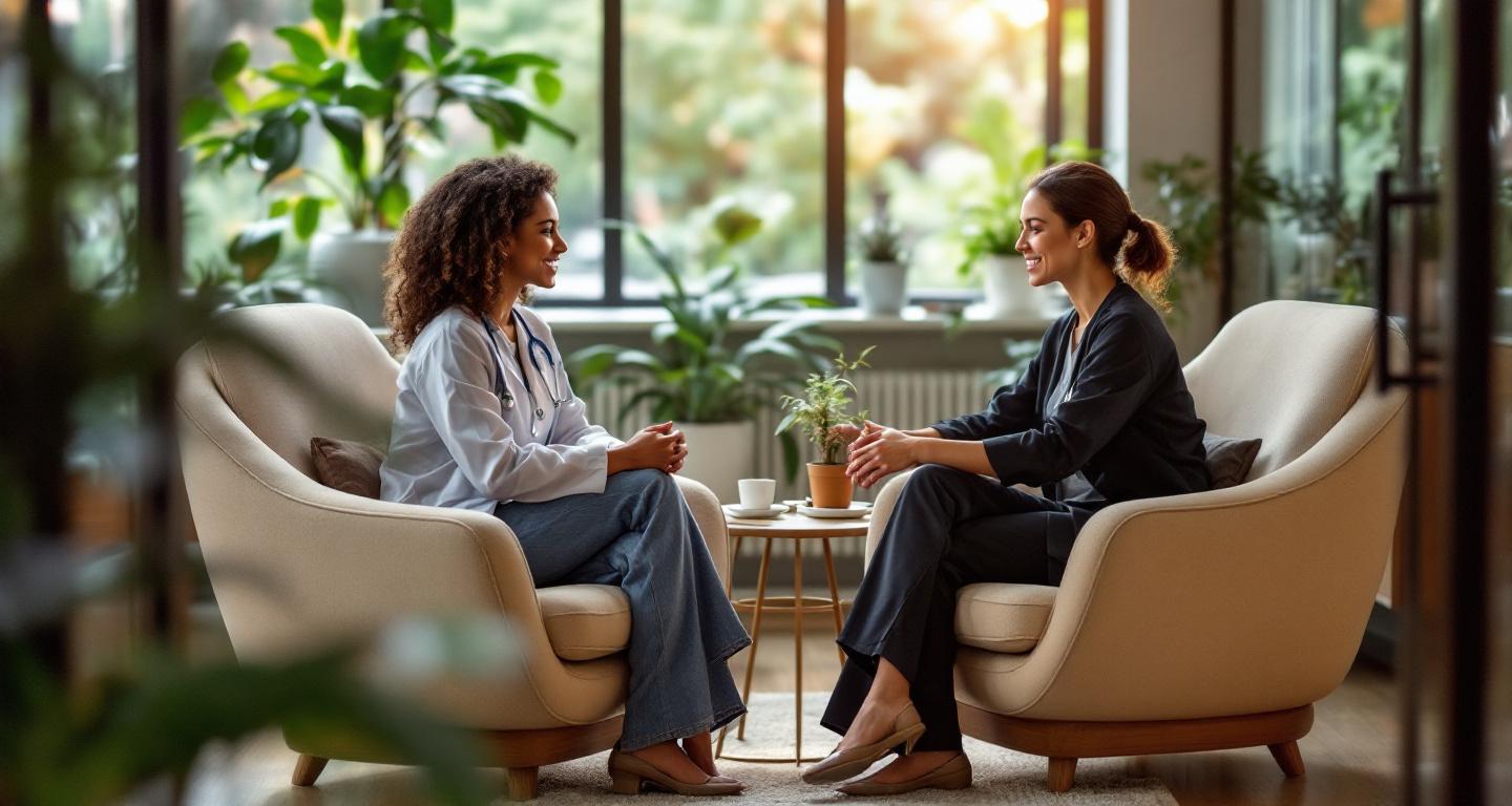 Private therapy room in a treatment center