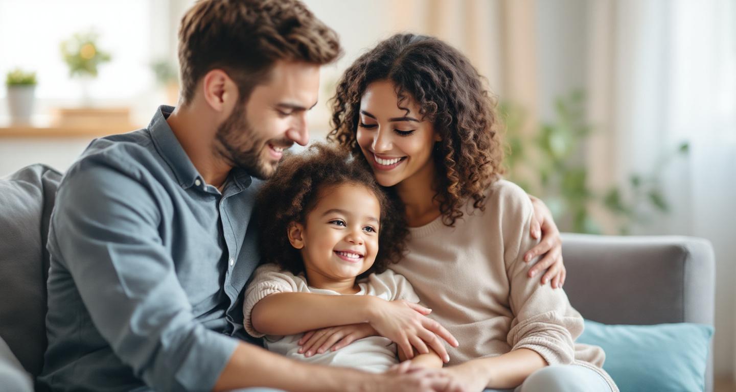 Family therapy session in a treatment setting