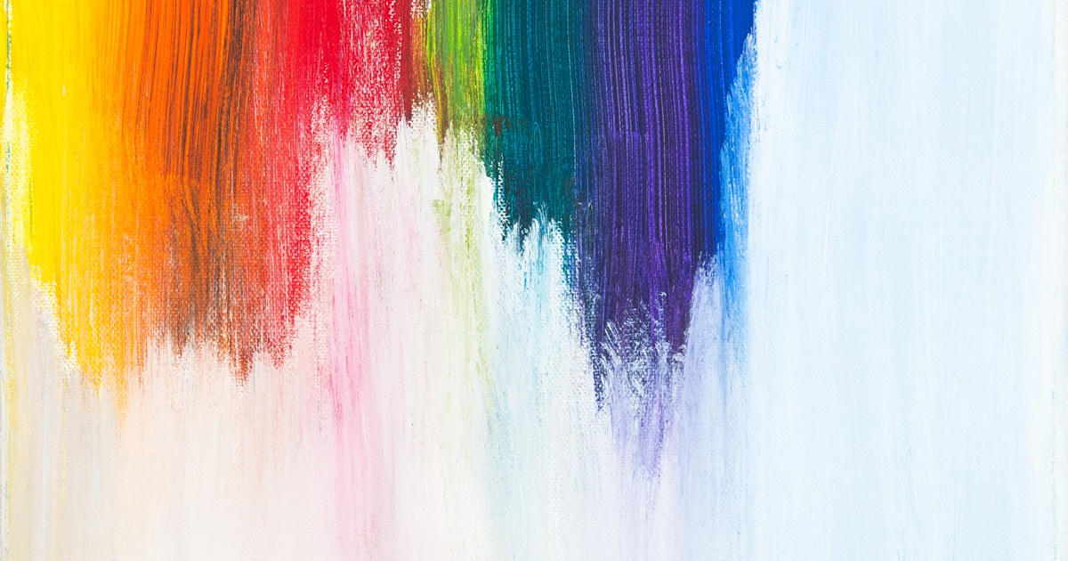 A bright watercolor brush-stroke study against white canvas — the steady, layered nature of evidence-based MAT: each medication adds a different stroke of the same picture of recovery